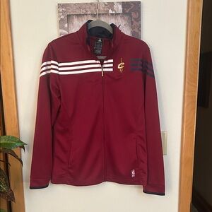 Adidas Women's Burgundy Varsity Cleveland Cavs Jacket